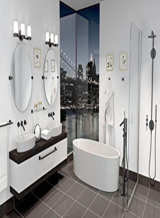 Gatco 4638MX Glam Storage Toilet Paper Holder, Matte Black - Image 2