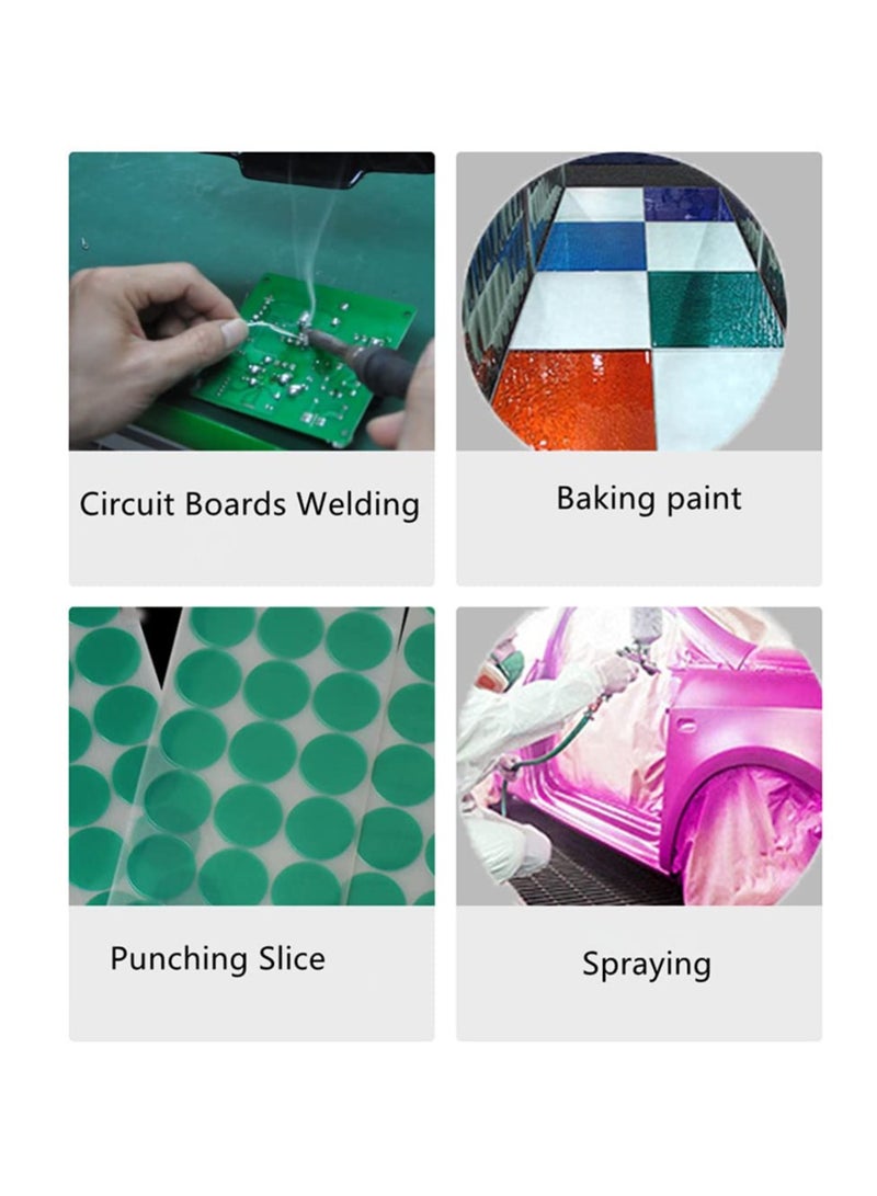 Polyester High Temperature Masking Tape, Green Pet Masking Tape, Thermal Conductive Silicone Tape, Epoxy Release Tape, Suitable For Painting, Powder Coating, Electronic Product Electroplating Protec - Image 5