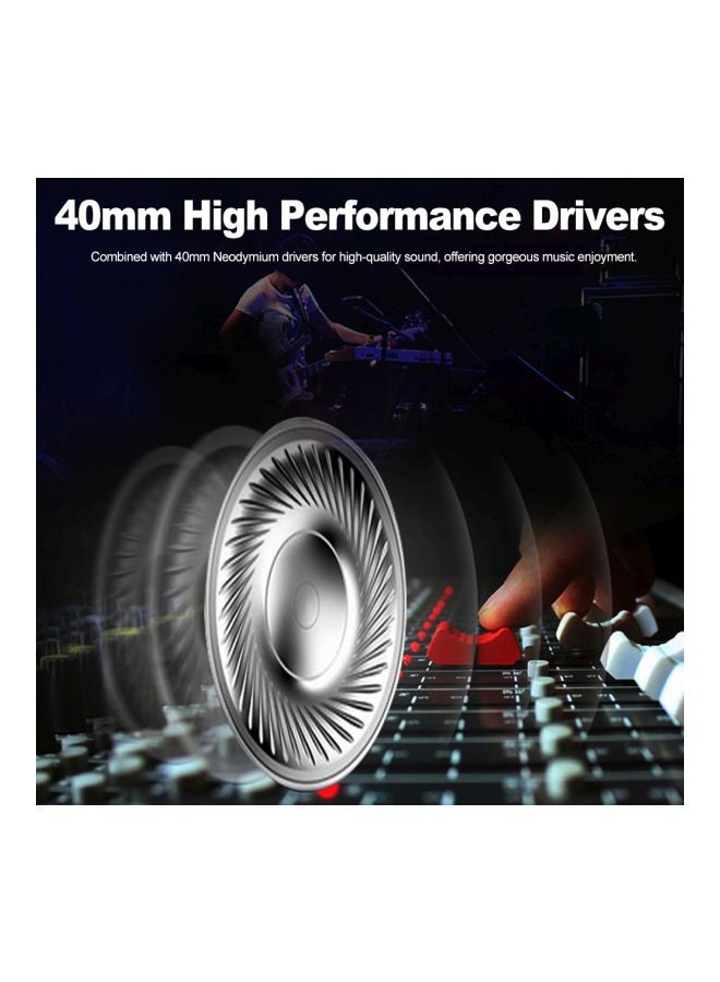 L350 Bluetooth Over-Ear Headphones With Mic White - Image 2