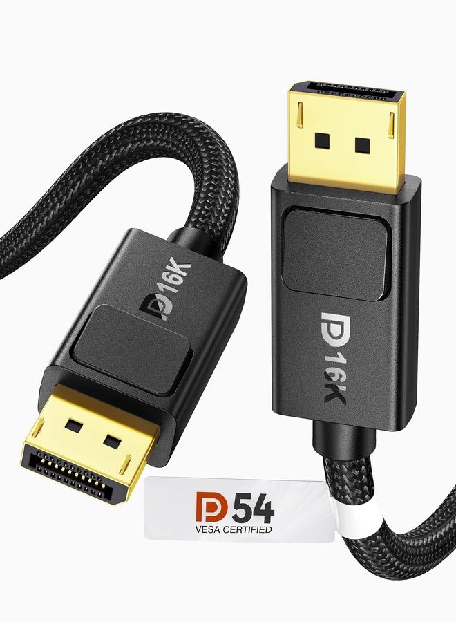 Silkland DisplayPort Cable 2.1 [54Gbps, VESA Certified], [8K@165Hz, 4K@500Hz 360Hz 240Hz] DP 2.1 Cable, HDR HDCP DSC 1.2a Display Port Cord Compatible FreeSync G-Sync Gaming Monitor 4090 7900XTX 2M - Image 1
