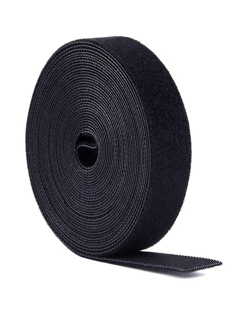 Loquat Cable Tidy Management 10Meter,Reusable Fastening Cable Ties, Fastening Tape Sticky Strips Hook Loop Flexible Wire Ties Cable Organizer for Cables - (15MM*10M) - Image 1