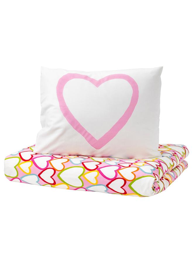 erorex Duvet Cover And Pillowcase, Multicolour, 150X200/50X80 Cm - Image 1