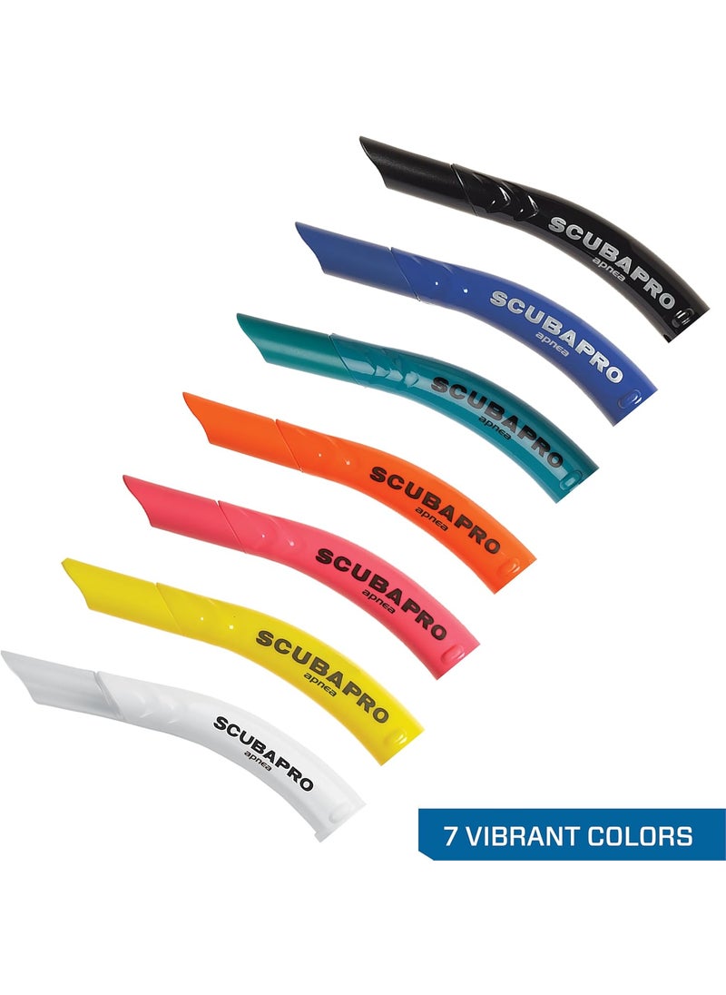 Scubapro SCUBAPRO Apnea Snorkel for Freediving Foldable JTube Design with Removable Upper Barrel Orange  - Image 5