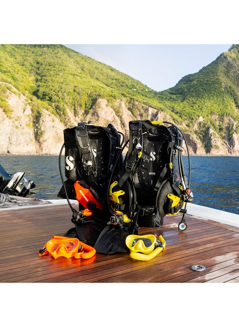 Scubapro SCUBAPRO Apnea Snorkel for Freediving Foldable JTube Design with Removable Upper Barrel Orange  - Image 2