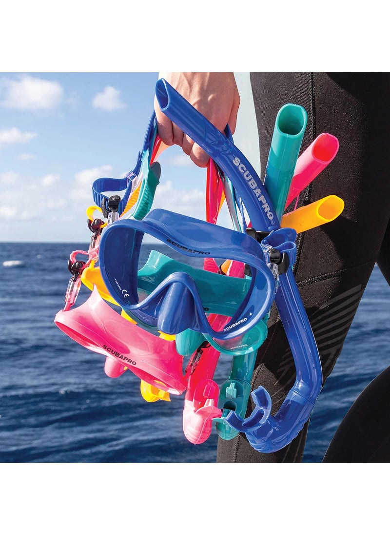 Scubapro SCUBAPRO Apnea Snorkel for Freediving Foldable JTube Design with Removable Upper Barrel Orange  - Image 3