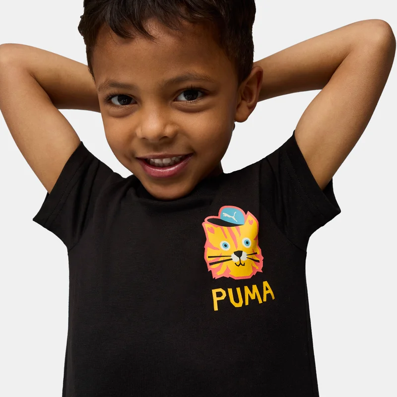 PUMA Kids' Moody Cat Graphic T-Shirt