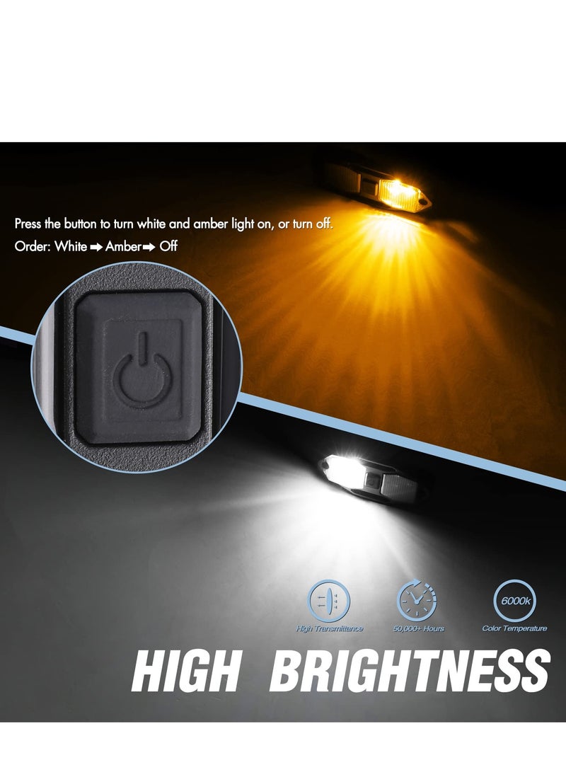 UTV Dome Light 12V Interior Dome Light Utility Roll Cage Dome Light Map Light Waterproof Shockproof Rustproof Compatible for UTV ATV NO Hurting Eyes Use for 50000 hours - Image 4