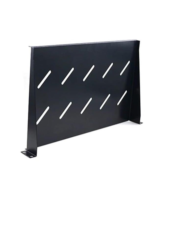 DKURVE® 1U Cantilever Tray Vented Rack Mount Shelf 10" 250mm Deep Black for Wall Mount Cabinets - Image 5