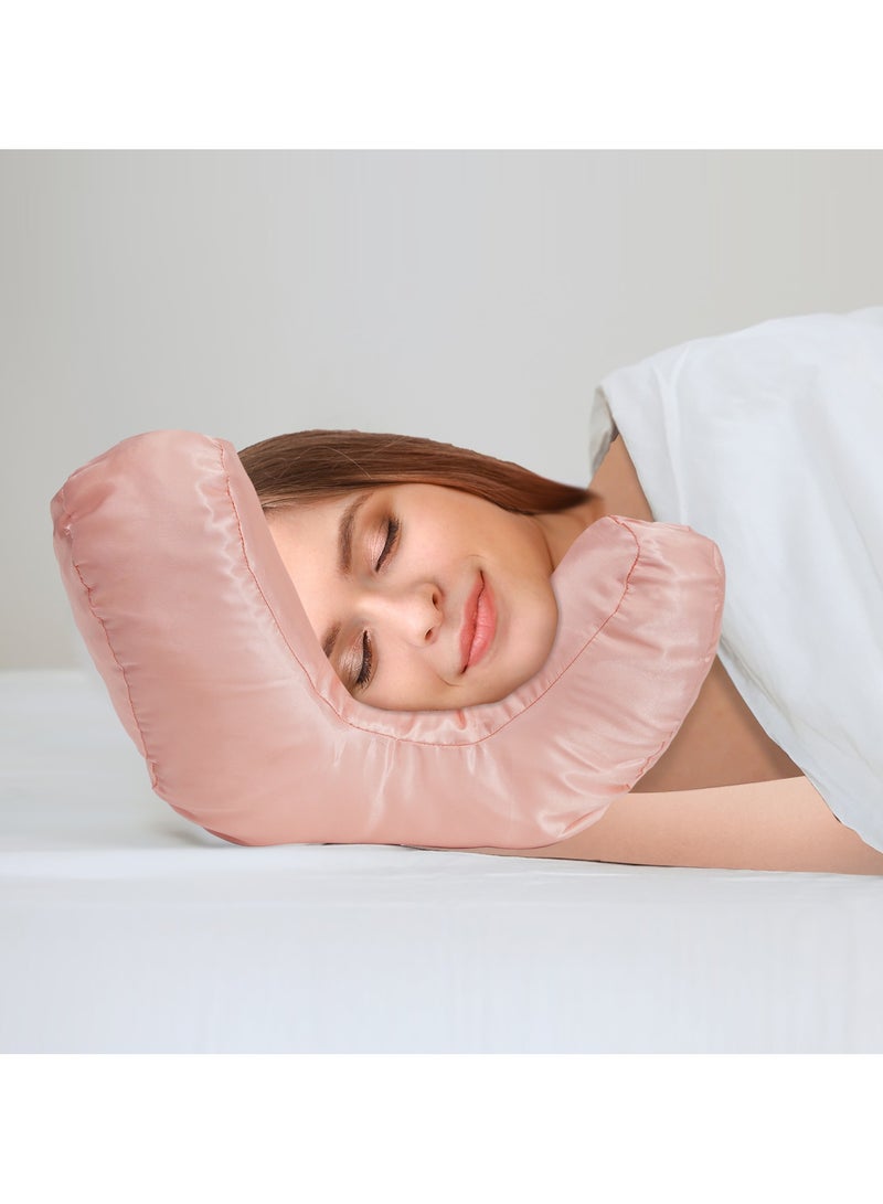 Ru syanl Face Pillow Beauty Pillow Side Sleeper Pillow Face Down Pillow Massage Pillow Face Down Anti Aging Pillow Anti Wrinkle Pillow Side Sleeper - Image 2