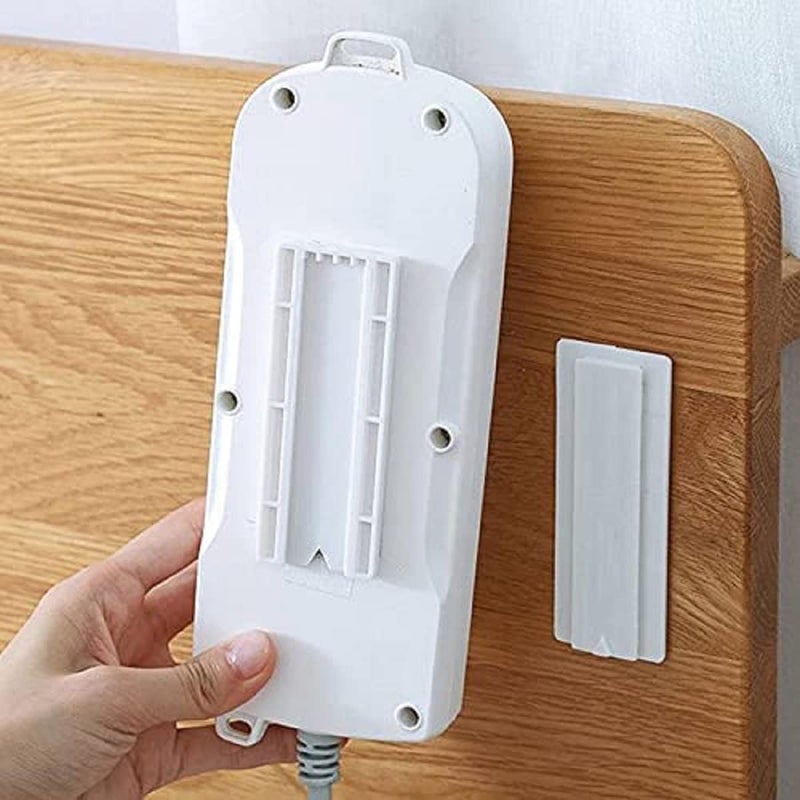 DHRUSIMI DHRUSIMI 2 Pcs Power Strip HolderSelf Adhesive FixatorPower Bar Holder Can Be Used in Tissue Boxes WiFi RoutersRemote ControlsSuitable for KitchenBathroom and All Aspects of Home Organization  - Image 2
