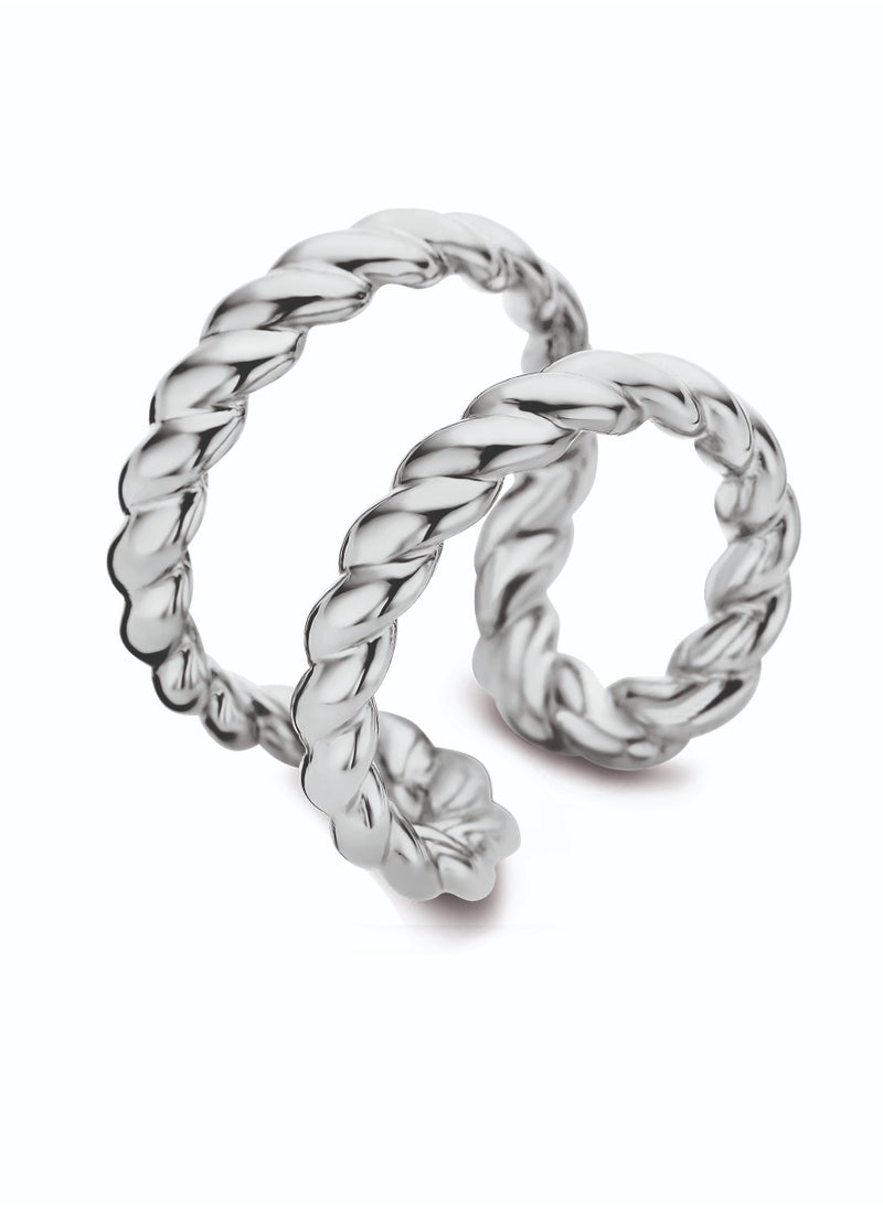 CERRUTI 1881 Chiara Stainless Steel Finger Ring For Women  - Image 1