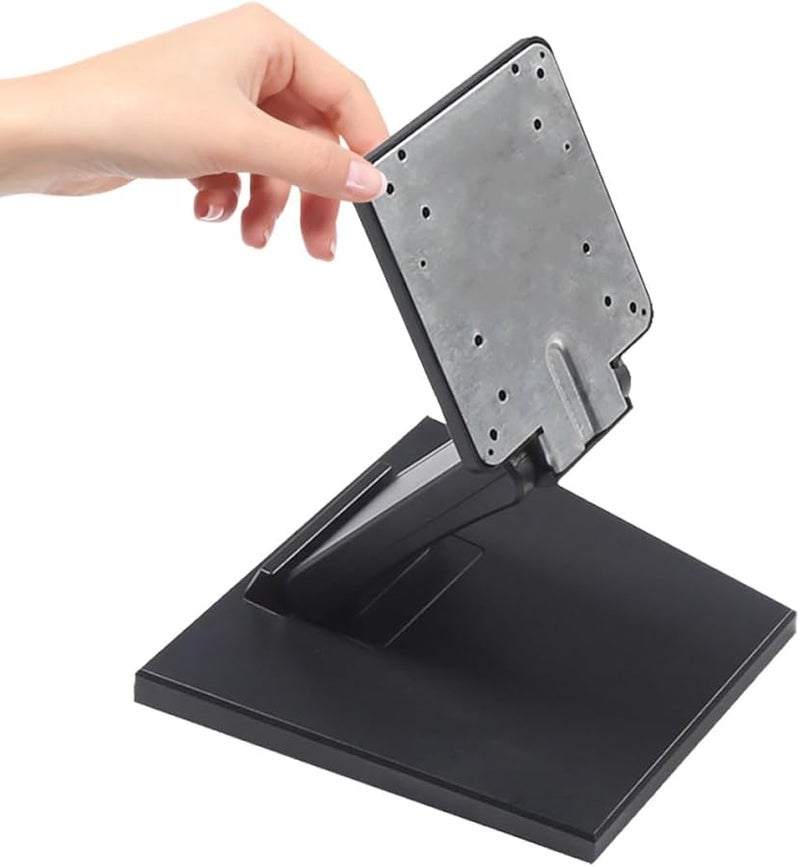 حامل شاشة قابل للطي من الحديد، رافع مريح لقاعدة المكتب يقلل من إجهاد الرقبة بتصميم موفر للمساحة - Image 2