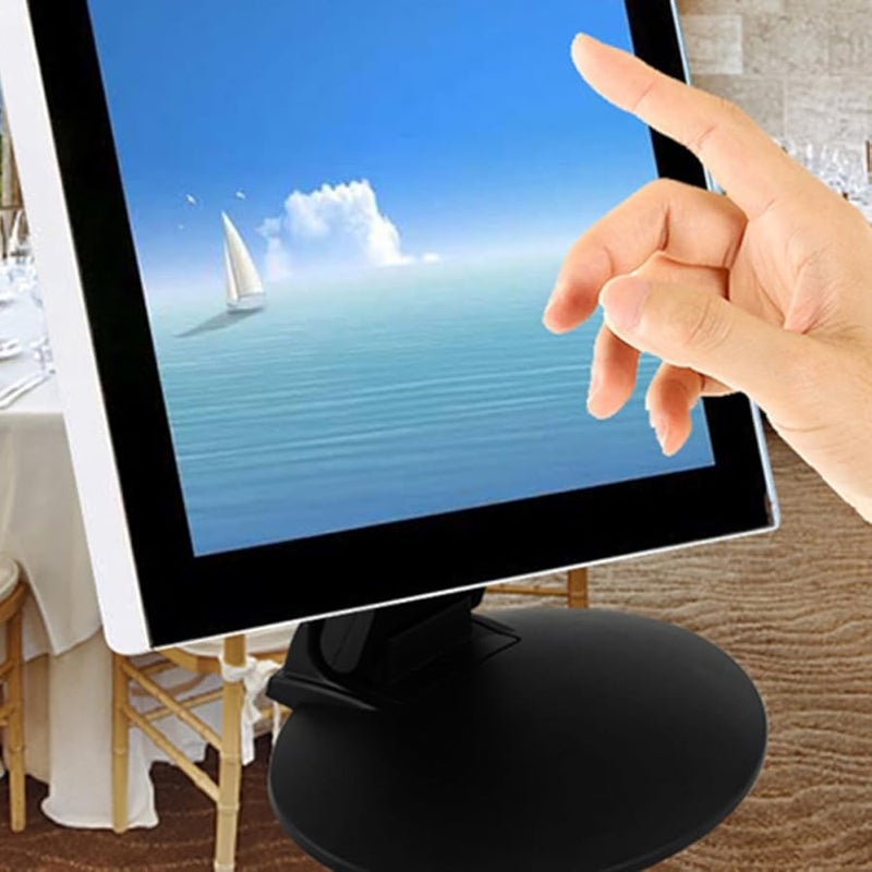 حامل شاشة قابل للطي من الحديد، رافع مريح لقاعدة المكتب يقلل من إجهاد الرقبة بتصميم موفر للمساحة - Image 4