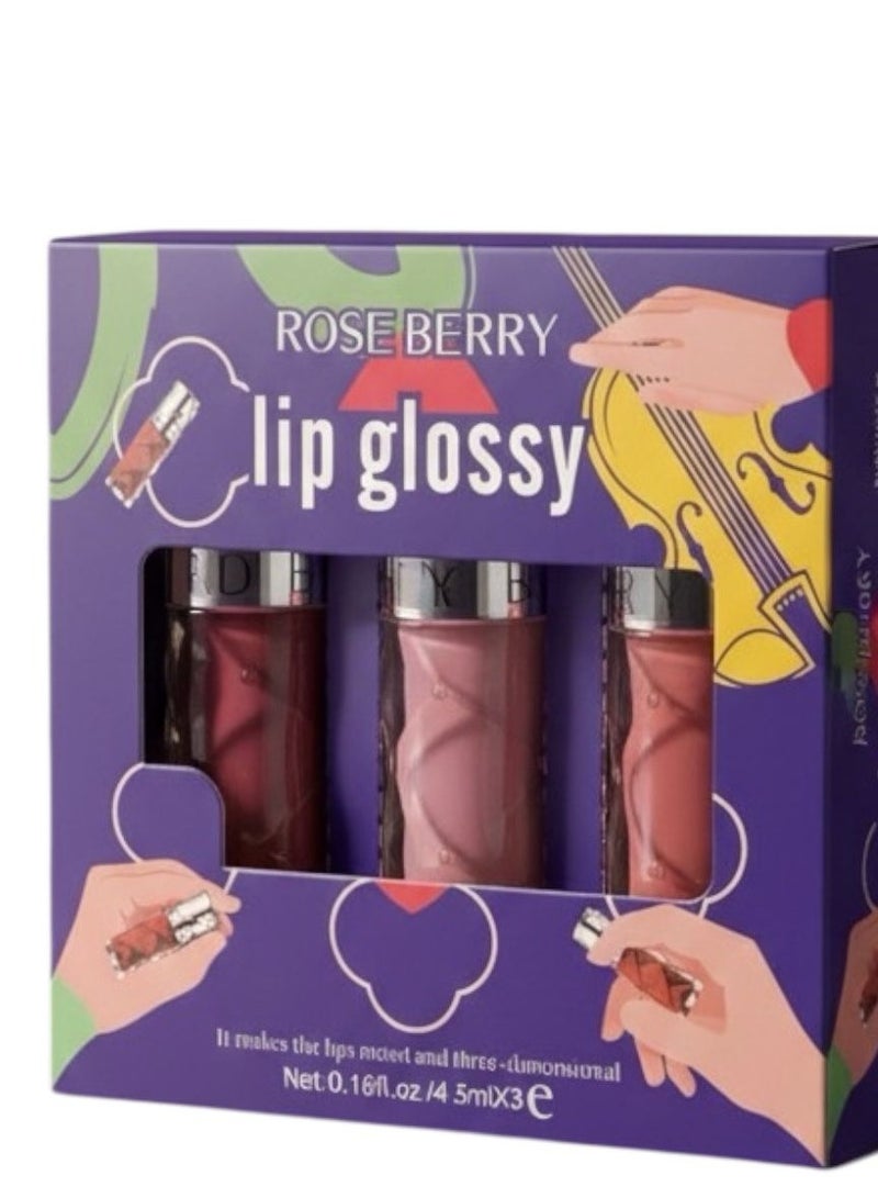 قلوس ملمع شفائف  3قطعة