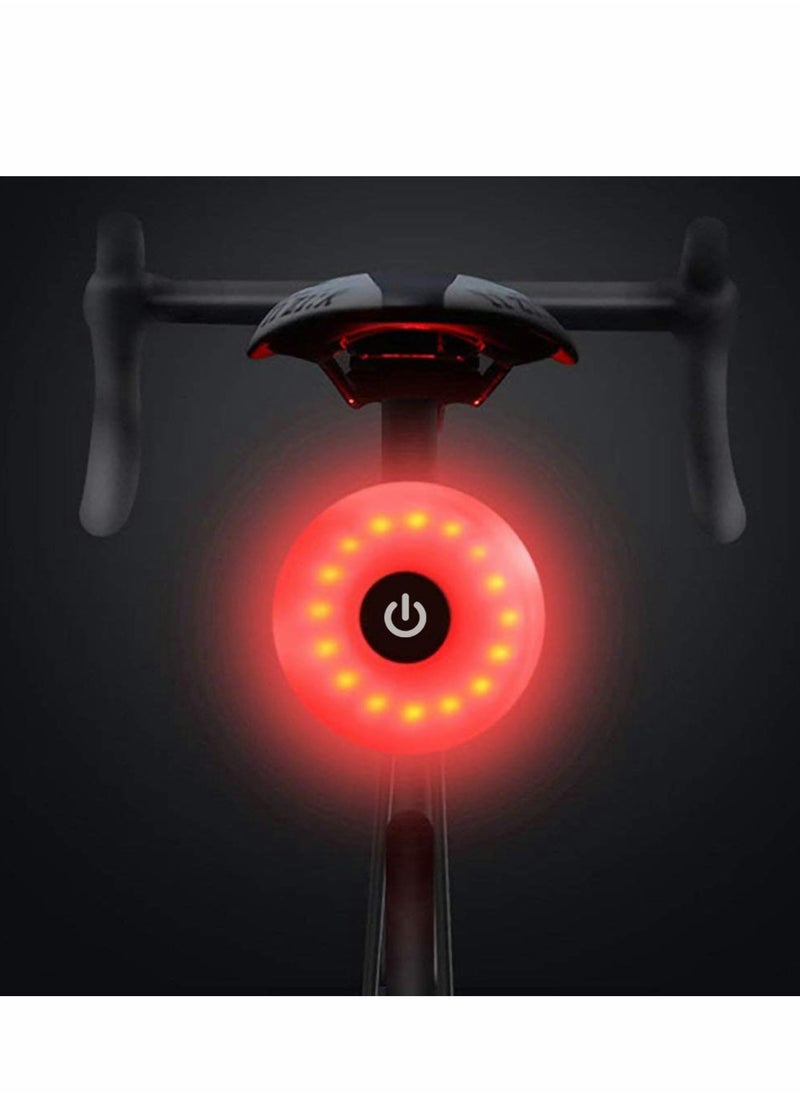 Excefore - Bike Tail Light Sport LED Rear USB Rechargeable, Red High Intensity Bicycle Taillight Waterproof, Helmet Backpack Lamp Safety Warning Strobe - Image 1