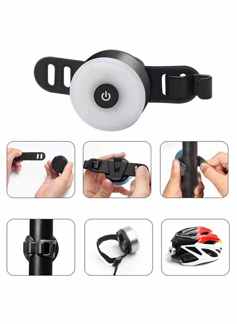 Excefore - Bike Tail Light Sport LED Rear USB Rechargeable, Red High Intensity Bicycle Taillight Waterproof, Helmet Backpack Lamp Safety Warning Strobe - Image 1