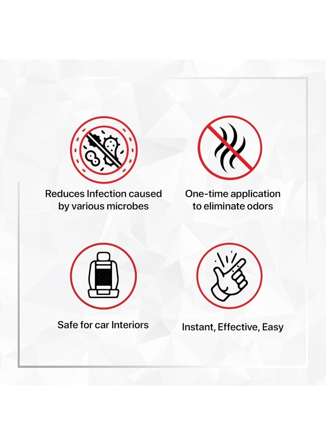 VESLEE Quick & Easy Antibacterial Agent 150ml – Car Interior Disinfectant Spray with Active Enzyme Catalysis, Lemon Fragrance, Fast Odor Removal, Kills 99.9% Bacteria, Safe & Compact Auto Hygiene Spray - Image 4