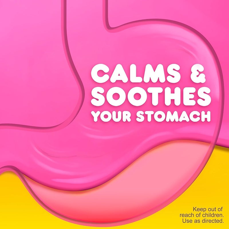 Pepto Bismol Chewable Tablets, Upset Stomach Relief, Nausea Relief, Heartburn Relief, Indigestion Relief, Anti Diarrhea Medication for Adults - 5 Symptom Relief, 30 ct - Image 5