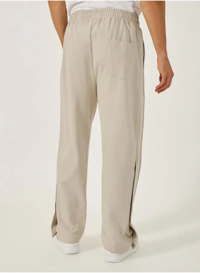 ستايلي Mid Rise Oversized Joggers with Drawstring