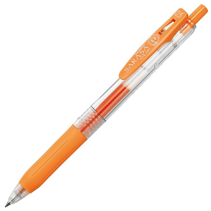 Zebra Technologies Zebra Sarasa Clip Pen 05 mm Orange JJ15OR - Image 2