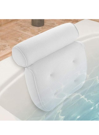 Comfortable Bath Pillow for Bathtub, Suction Cups, Breathable 3D Mesh Design, Comfortable Support for Head, Neck, Shoulders and Back - pzsku/ZDA5BCDA6C8EF266AE08AZ/45/_/1730201551/f36ac731-1c6c-42c4-a2ee-1e3374a67666