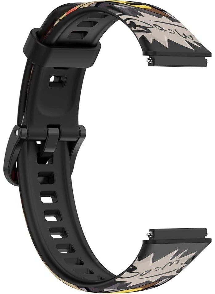 Sport Watch Strap Compatible with Honor Band 6 / Huawei Band 6 Bracelet, Sweatproof Lightweight Silicone Wristband Replacement Band Compatible with Honor Band 6 - Image 3