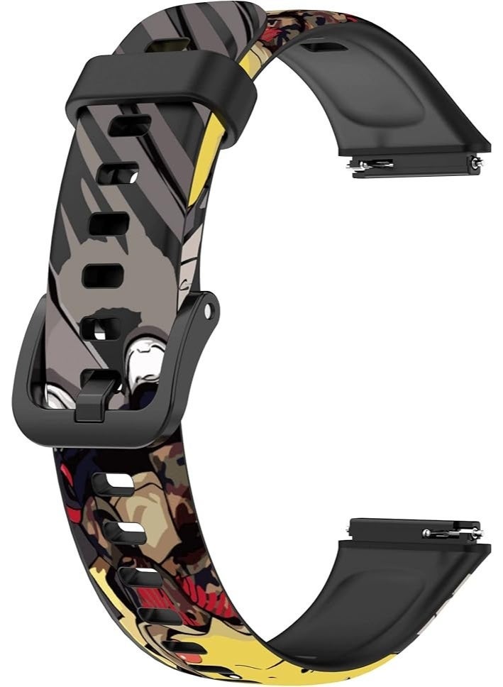 Sport Watch Strap Compatible with Honor Band 6 / Huawei Band 6 Bracelet, Sweatproof Lightweight Silicone Wristband Replacement Band Compatible with Honor Band 6 - Image 4