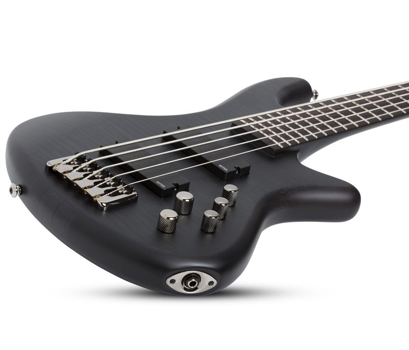 Schecter باس كهربائي شيكتر 2721 ستيلتو ستوديو-5 - أسود ساتين شفاف (STBLS) - Image 4