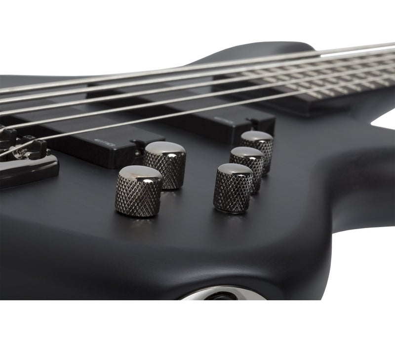 Schecter باس كهربائي شيكتر 2721 ستيلتو ستوديو-5 - أسود ساتين شفاف (STBLS) - Image 3