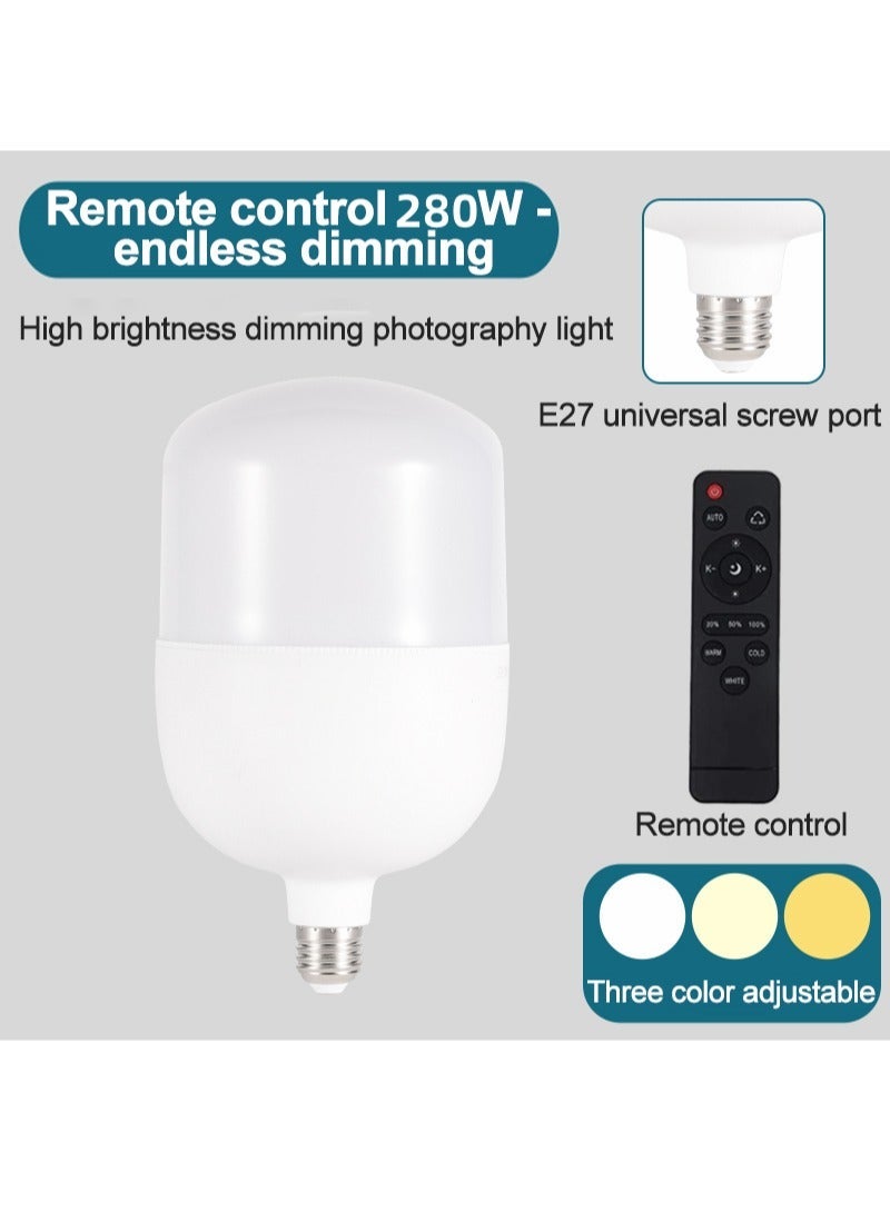 غرانفين طقم إضاءة للتصوير الفوتوغرافي مع مصابيح تحكم عن بعد 280 وات 3 ألوان وصندوق ضوء، وحامل C مع ذراع رافعة، وحقيبة حمل لتسجيل الفيديو، وتصوير البورتريه - Image 3