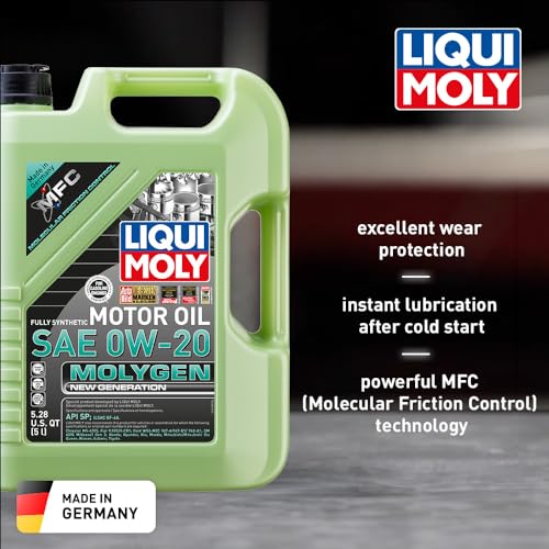 LIQUI MOLY زيت محرك ليكي مولي موليجن الجيل الجديد SAE 0W-20 | زيت محرك صناعي كامل | 5 لترات | SKU: 20438 - Image 2