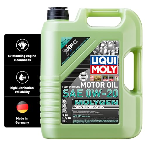 LIQUI MOLY زيت محرك ليكي مولي موليجن الجيل الجديد SAE 0W-20 | زيت محرك صناعي كامل | 5 لترات | SKU: 20438 - Image 1