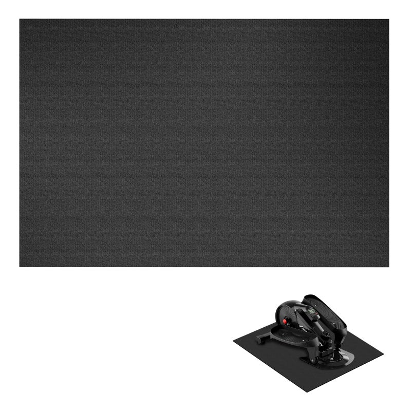 Wiojtry Elliptical Machine Non-Slip Mat, Apply to Under Desk Elliptical Peddler While Sitting, Perfect for Electric Seated Foot Pedal Exerciser, Enhanced Stability & Floor Protection (Black) - Image 1