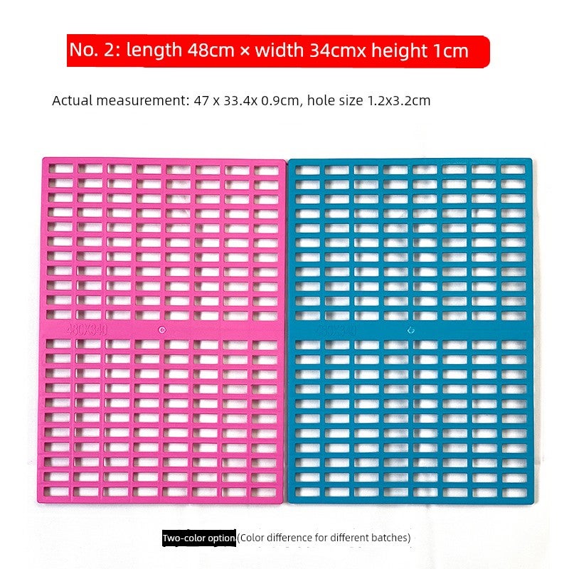 Dog cage mat Plastic floor mat Grid leaking board Pet cage mat Cat dog rabbit anti-slip mat Pad insulation - Image 5