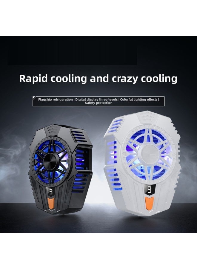 SR15 Semiconductor Refrigeration Mobile Phone Radiator Mute Cooling Artifact Explosions Live Broadcast Back Clip Cross-border-Color:Sr15 Radiator-white  - Image 2
