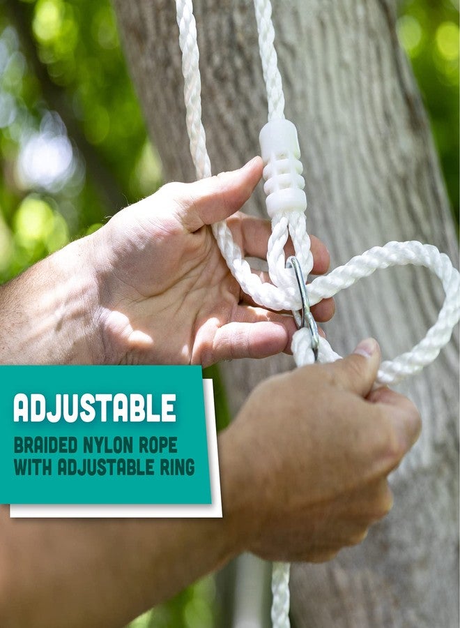 Squirrel Products Heavy Duty Pink Disc Tree Swing with Rope for Outdoor Play - Easy DIY Addition to Playset or Tree - Image 3