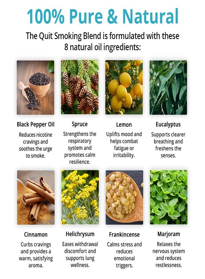 mEssentials Quit Smoking Nasal Inhaler and Roll On Essential Oils, 2 Piece Set, Stop Smoking Aid, Helps Relieve Cravings, Soothes Lungs, All Natural - Image 2