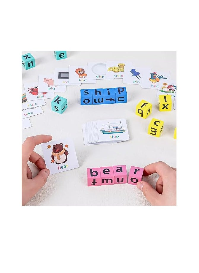 null - Crossword Puzzle, Wooden Alphabet Blocks Spelling Game, Word Spelling Building Cubes Toys,Crossword Puzzle, Wooden Alphabet Blocks Spelling Game, Word Spelling Building Cubes Toys - Image 1