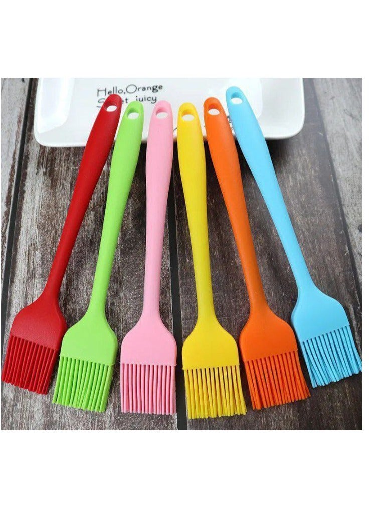 1pc Premium Silicone Cooking and Food Brush, Multicolor Silicone BBQ Oil Brush - Image 2