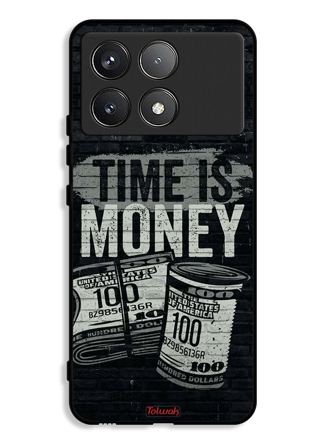 Tolwak Xiaomi Poco X6 Pro 5G Protective Case Cover Time Is Money - Image 1