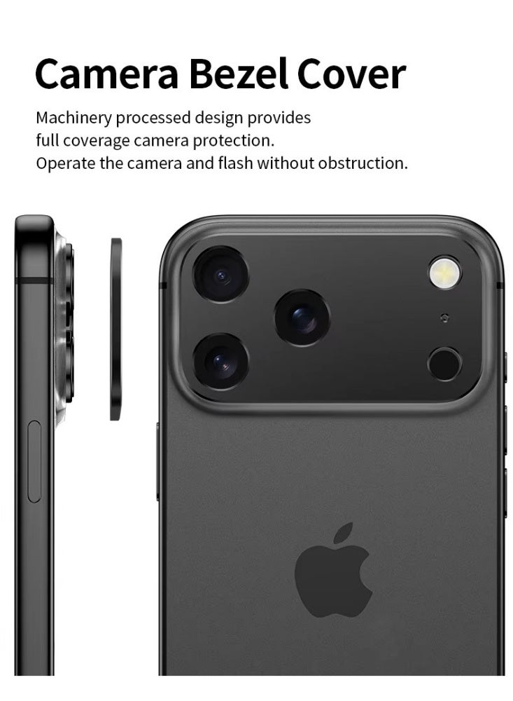 إكس ليفيل واقي عدسة كاميرا لهاتف iPhone 17 Pro Max مقاس 6.9 بوصة، مصنوع من زجاج مقسّى، فائق الدقة، صلابة 9H، مقاوم للخدش، سهل التركيب [لا يؤثر على التصوير الليلي]. - Image 3