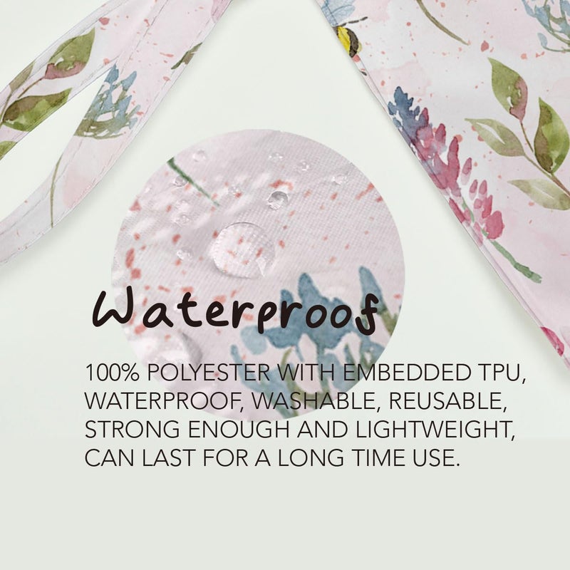 Fokongna Wet Bag, Wet Dry Bag, Makeup Bag, Toiletry Bag, Waterproof Large Capacity Travel Cosmetic Bag, Zipper Pouch for Women, Girls Mo Wife Sister Friends Baby Diaper Bag Bee Wildflower gifts - Image 5