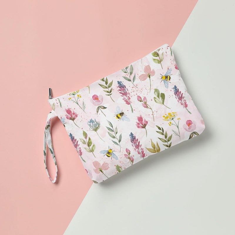 Fokongna Wet Bag, Wet Dry Bag, Makeup Bag, Toiletry Bag, Waterproof Large Capacity Travel Cosmetic Bag, Zipper Pouch for Women, Girls Mo Wife Sister Friends Baby Diaper Bag Bee Wildflower gifts - Image 4