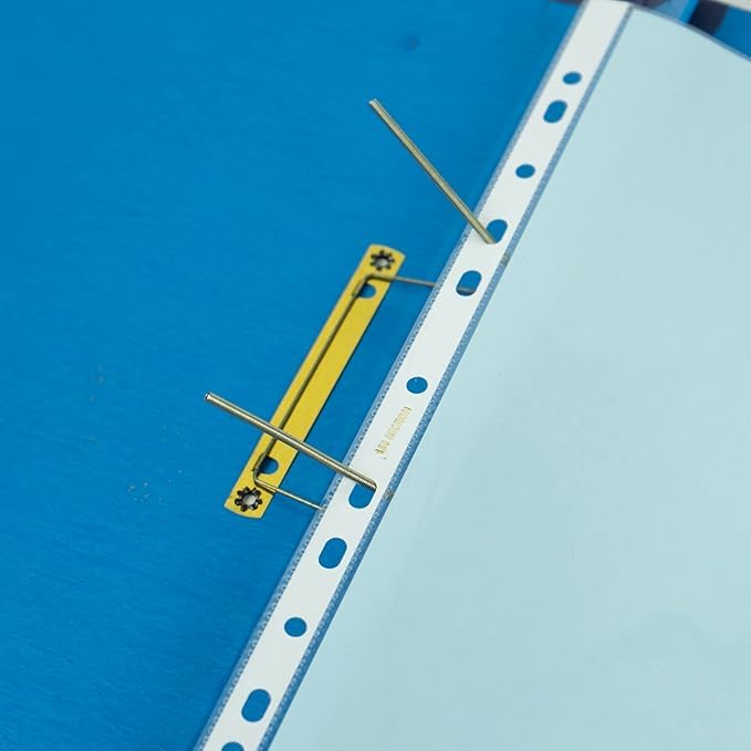 SEJASCOLLECTIONS Heavy Duty | Pack of 25 Pcs | A3 Size, 200 Micron, Transparent Document Sleeves, Leaf Sheet, Clear Certificates/Waterproof Sheet Protectors 11 Holes Punched Ring Files Folder. - Image 5