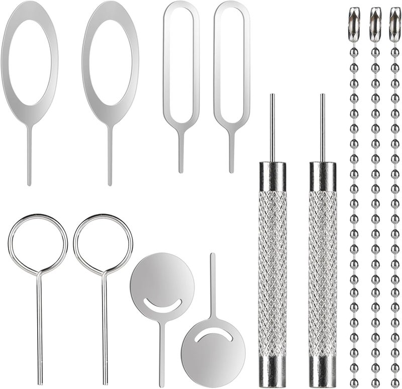 Srefaka 13 Pcs Sim Card Removal Tool Sim Card Tool Sim Ejector Tool iPhone Sim Card Removal Tool Sim Eject Tool Smooth and Burr-Free for All Cell Phones - Image 1