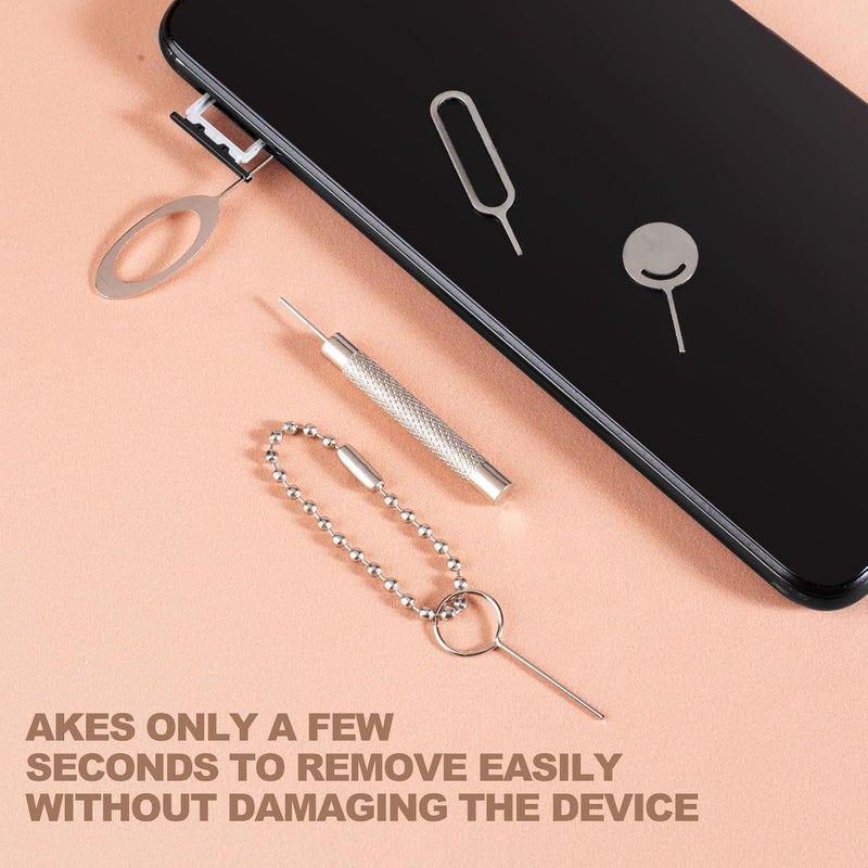 Srefaka 13 Pcs Sim Card Removal Tool Sim Card Tool Sim Ejector Tool iPhone Sim Card Removal Tool Sim Eject Tool Smooth and Burr-Free for All Cell Phones - Image 3