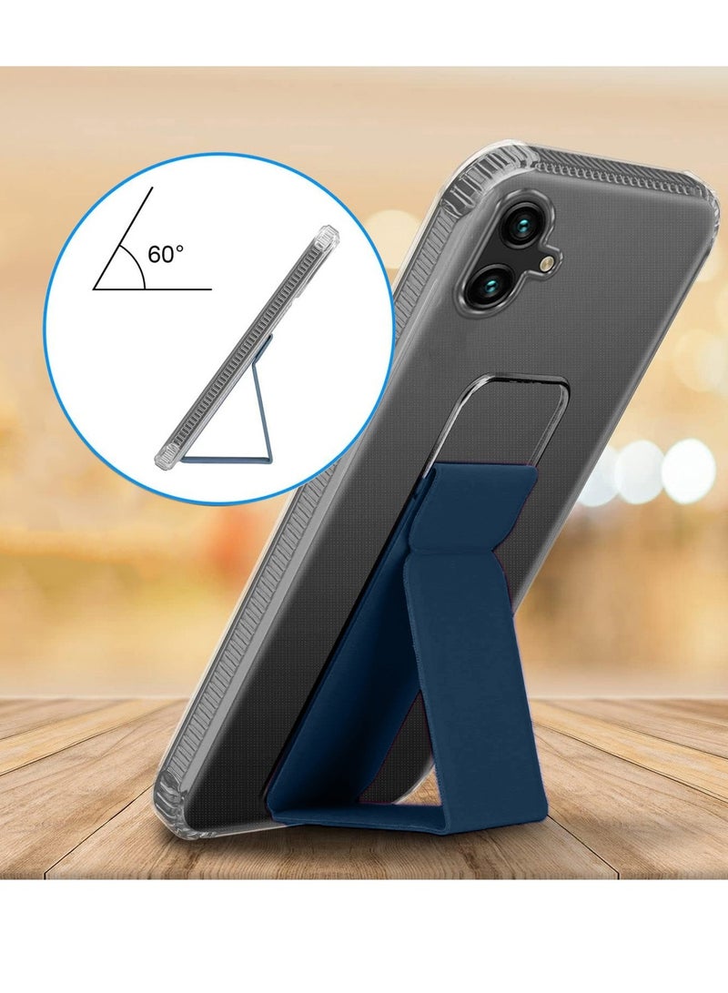 Wtech Samsung Galaxy A06 4G 2024 TPU Hand Grip Air Pillow Case Cover - Clear/Navy Blue - Image 3