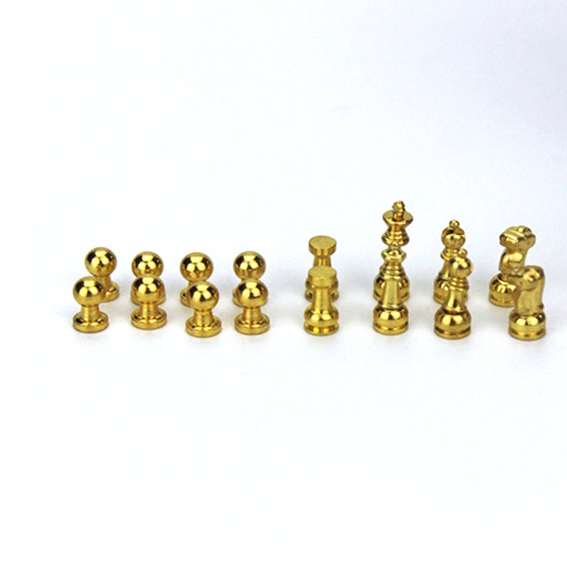 Miniature Chess Set: Multicolor Magnetic Pieces, 1:6 & 1:12 Scale - Highly Simulated Detailed Design for Dollhouse Enthusiasts & Kids - Image 3