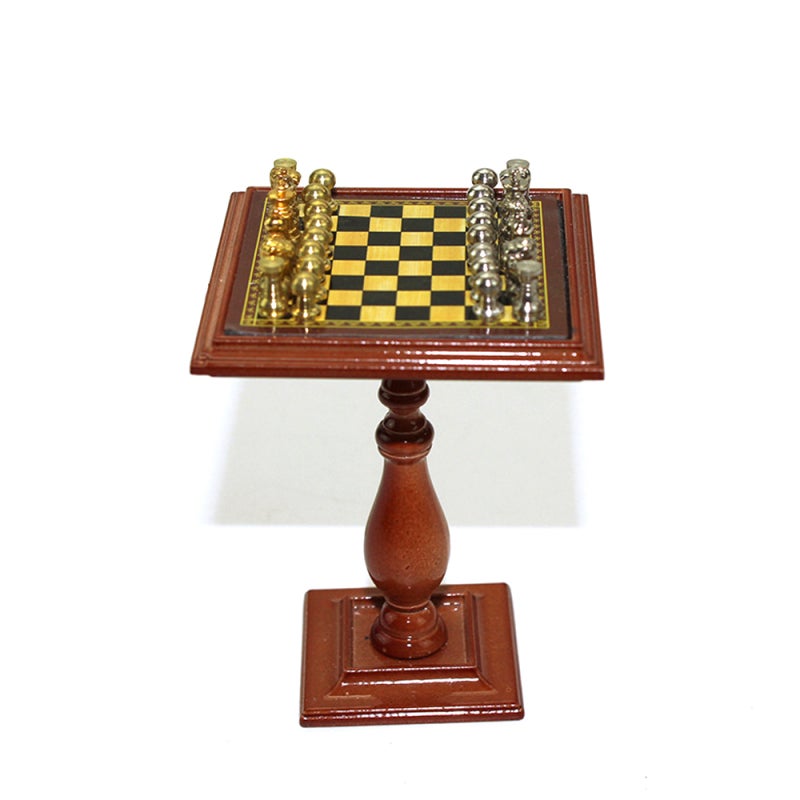Miniature Chess Set: Multicolor Magnetic Pieces, 1:6 & 1:12 Scale - Highly Simulated Detailed Design for Dollhouse Enthusiasts & Kids - Image 4