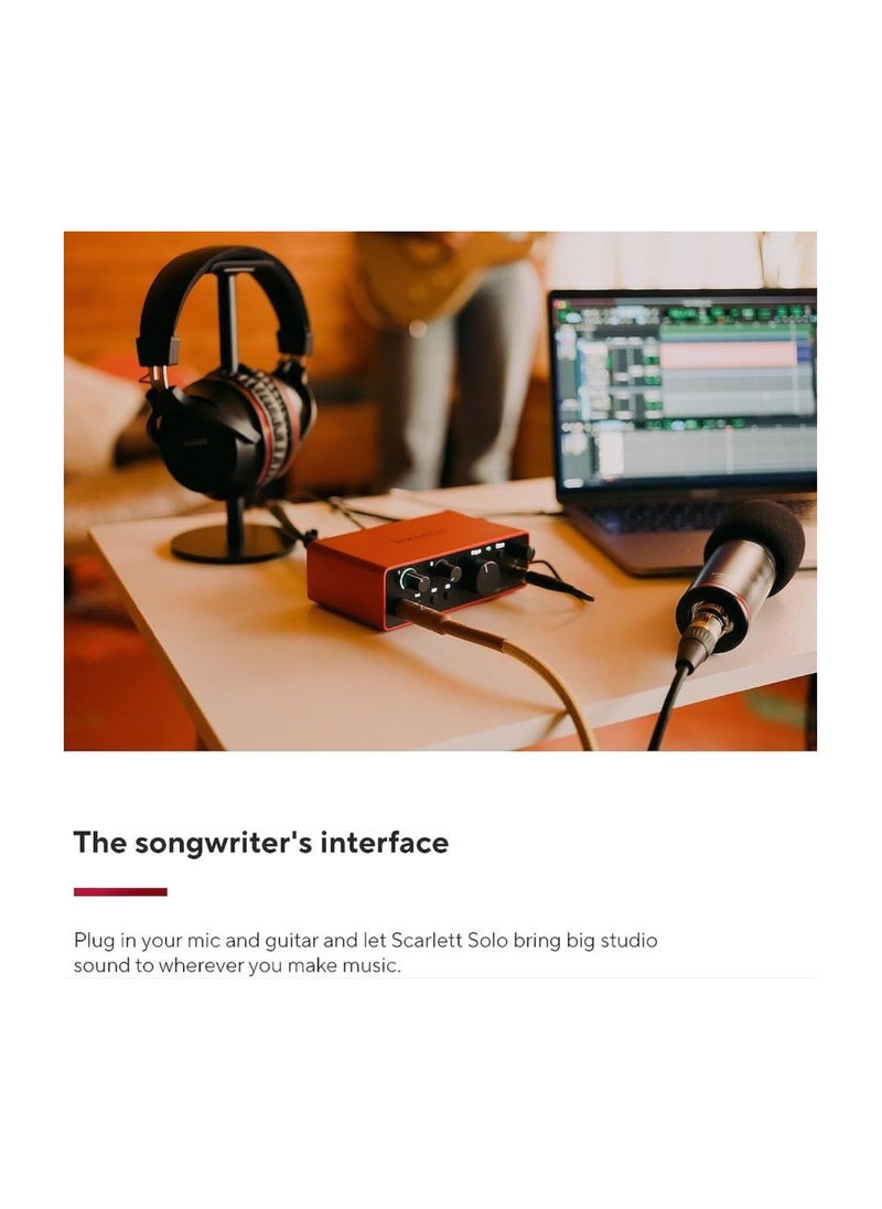 Focusrite - Scarlett Solo 4Th Generation Audio Interface - Image 1